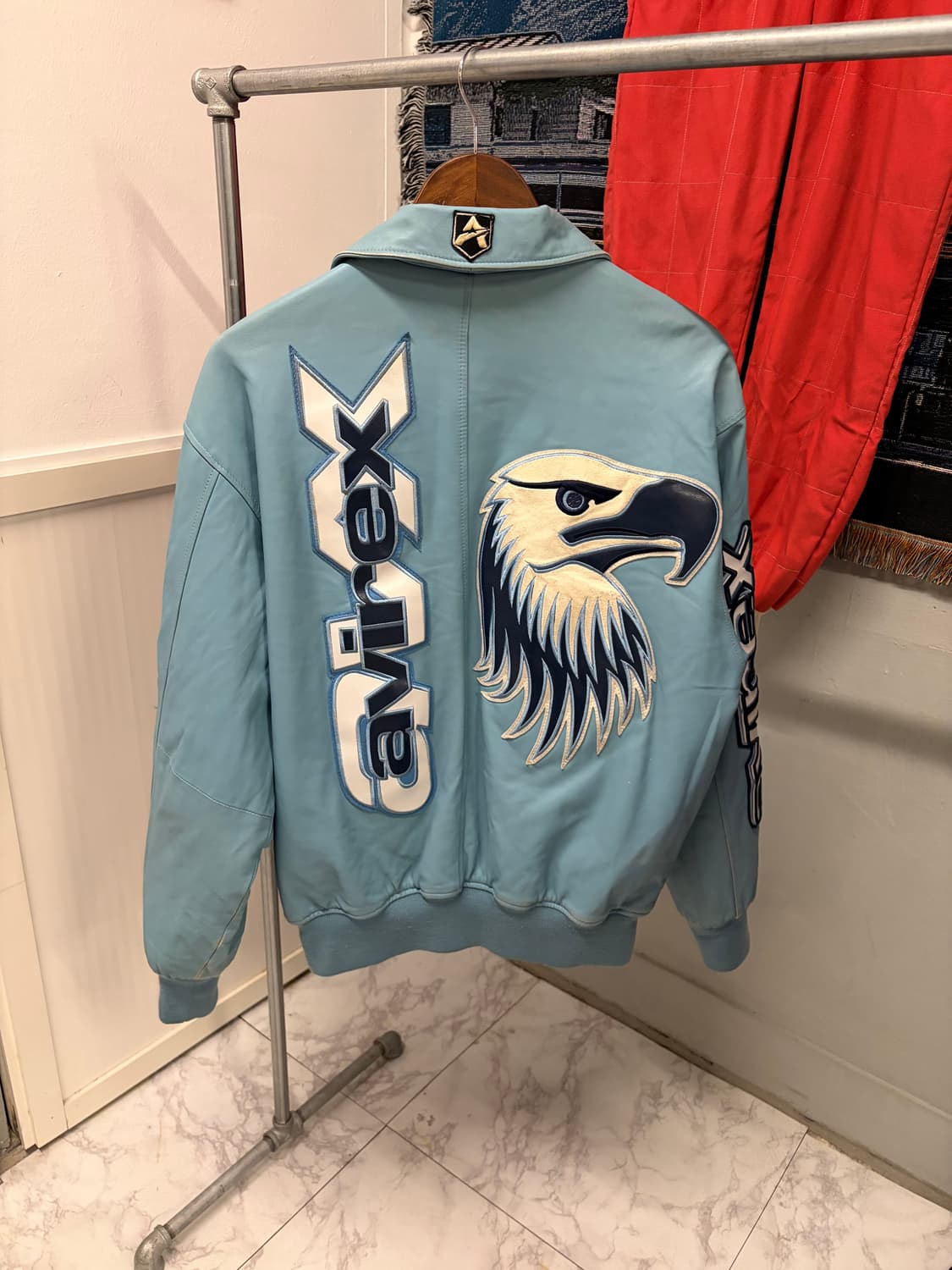 (정품/L)아비렉스 가죽 자켓 a1 상품이미지3