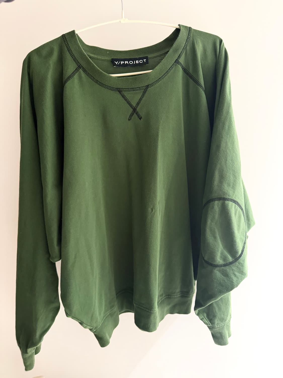 Y/PROJECT 루드핏 카키 맨투맨 상품이미지5