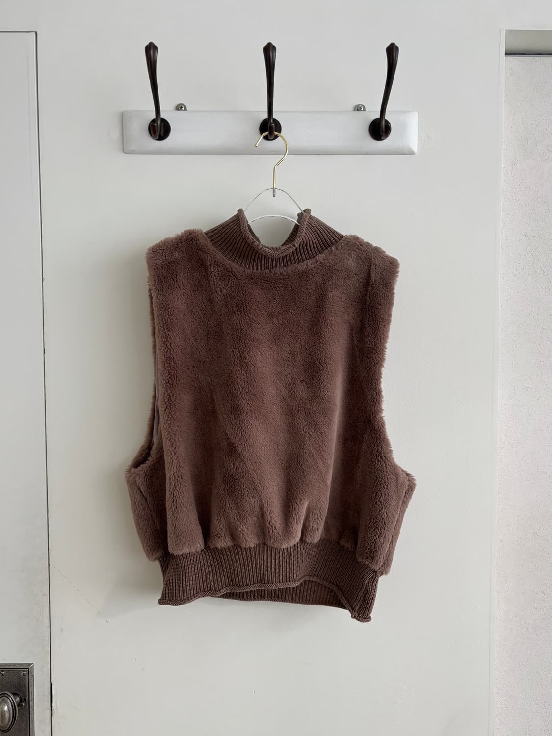 라떼갸루 코코아 퍼 조끼 퍼베스트 상품이미지4