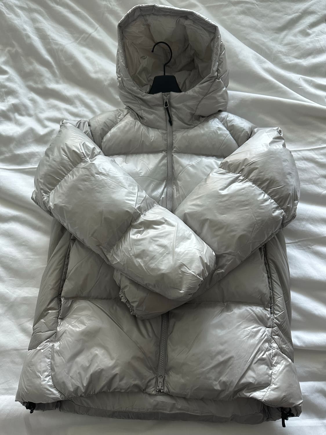 무신사 스탠다드 탱커 무브 패딩 자켓 (라이트 그레이/M) 상품이미지3