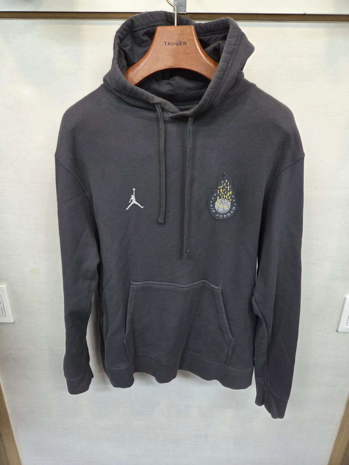 조던 aj 4 레거시 불꽃농구공 프린팅 후드티 L 상품이미지1