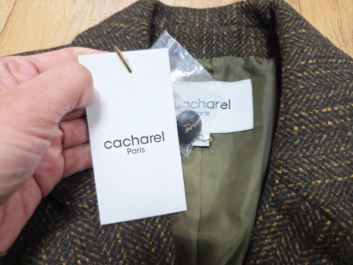 까사렐(cacharel) 헤링본 울자켓 55 새상품 상품이미지8