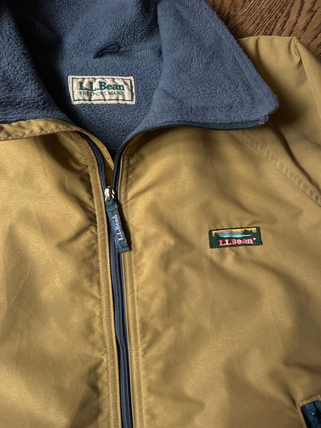 [L]90's L.L.Bean USA 엘엘빈 플리스라이닝 베이지 웜업자켓 상품이미지3