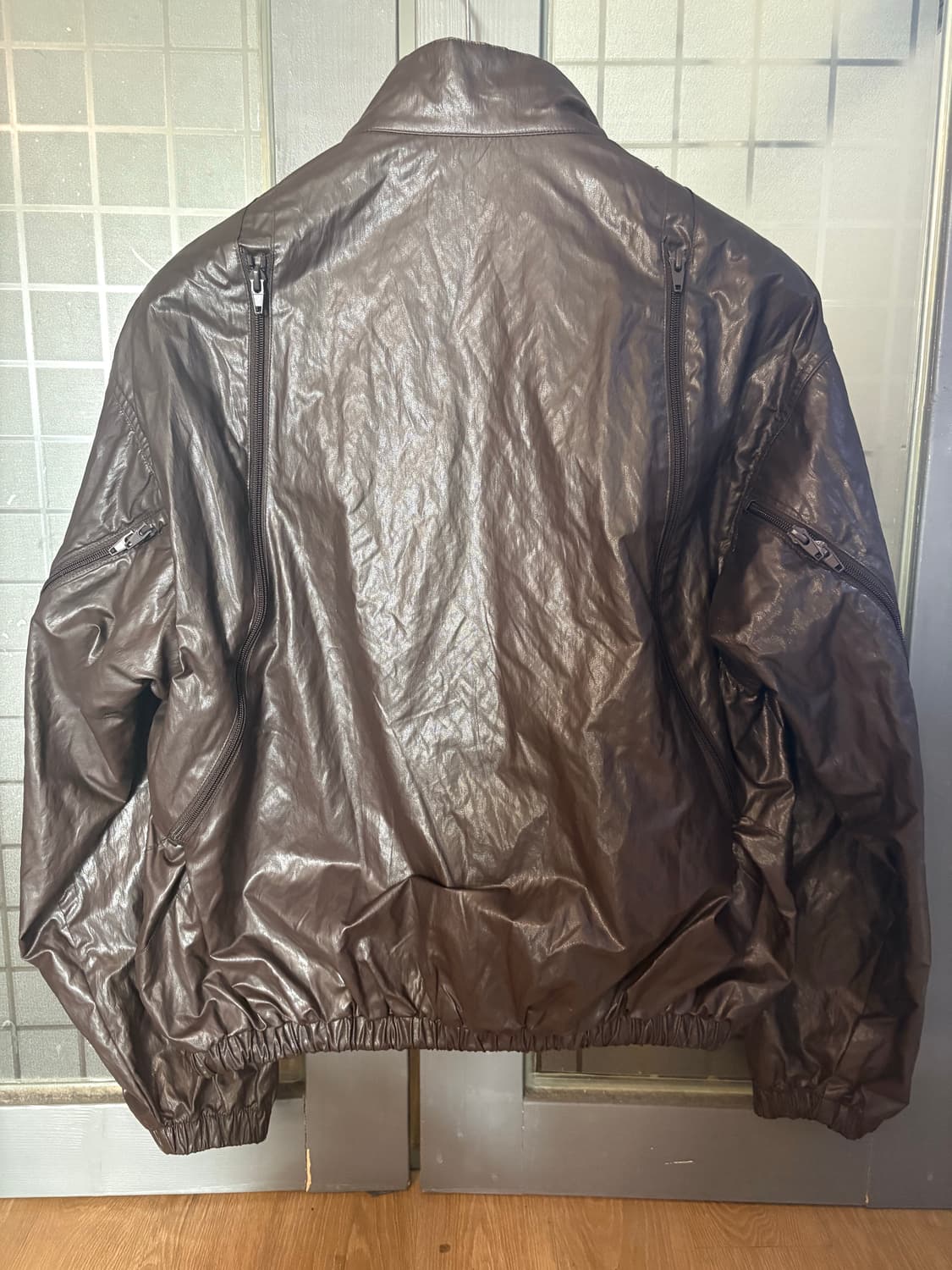 Coor 멀티 집업 레더 자켓 (M) 상품이미지2