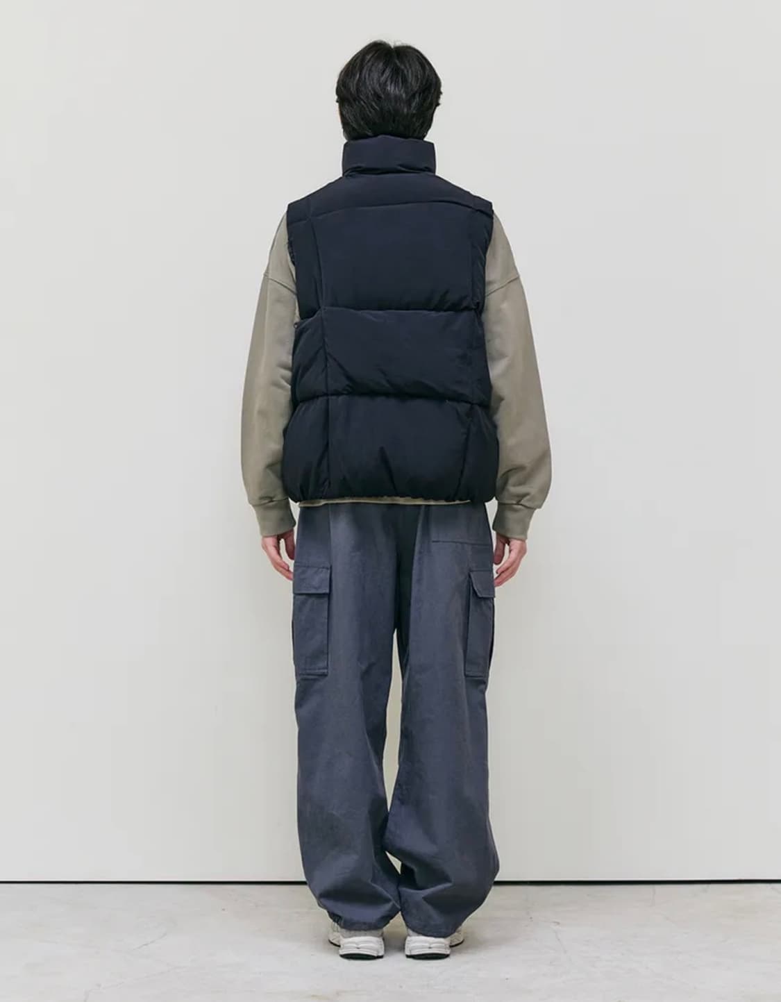 (L) 코프위 바운드 포켓 패딩 조끼 푸퍼 베스트 블랙 상품이미지5