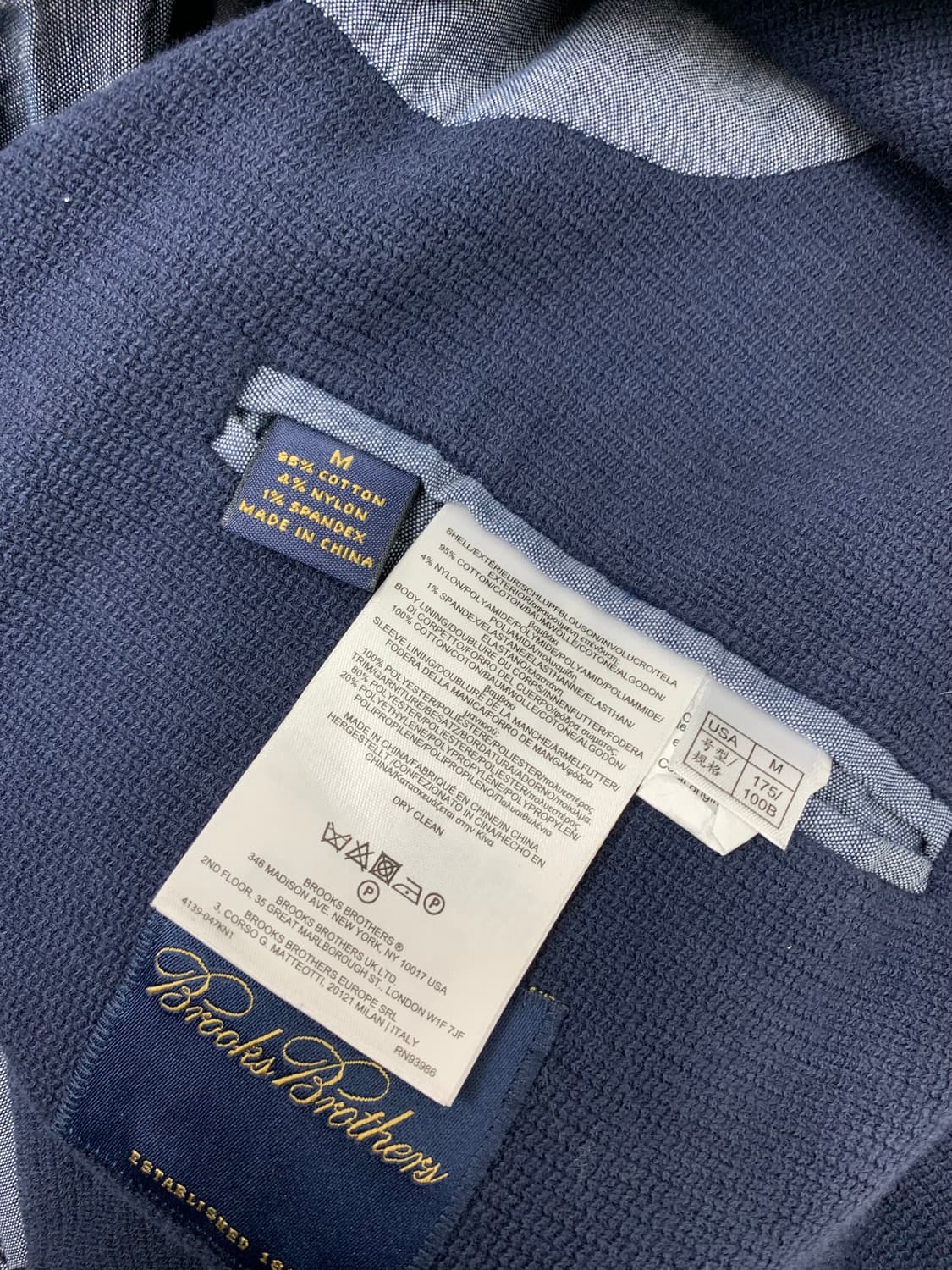 Brooks Brothers 네이비 블레이저 #711 상품이미지5