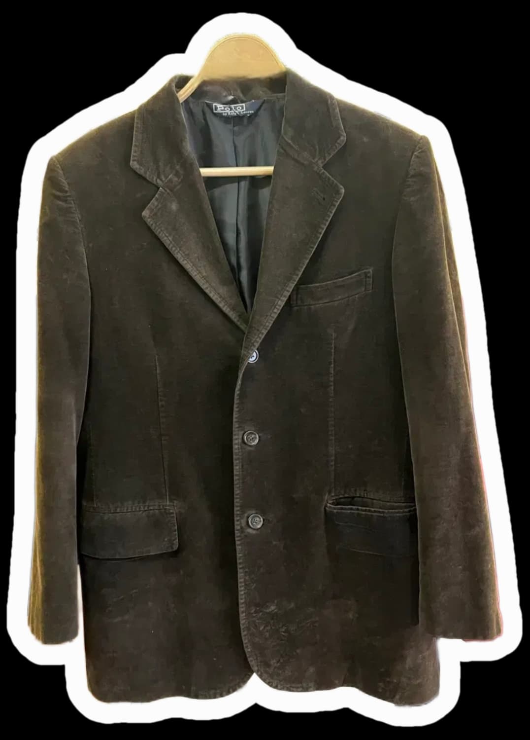 폴로 랄프로렌 다크 브라운 벨벳  블레이져 남성 상품이미지1