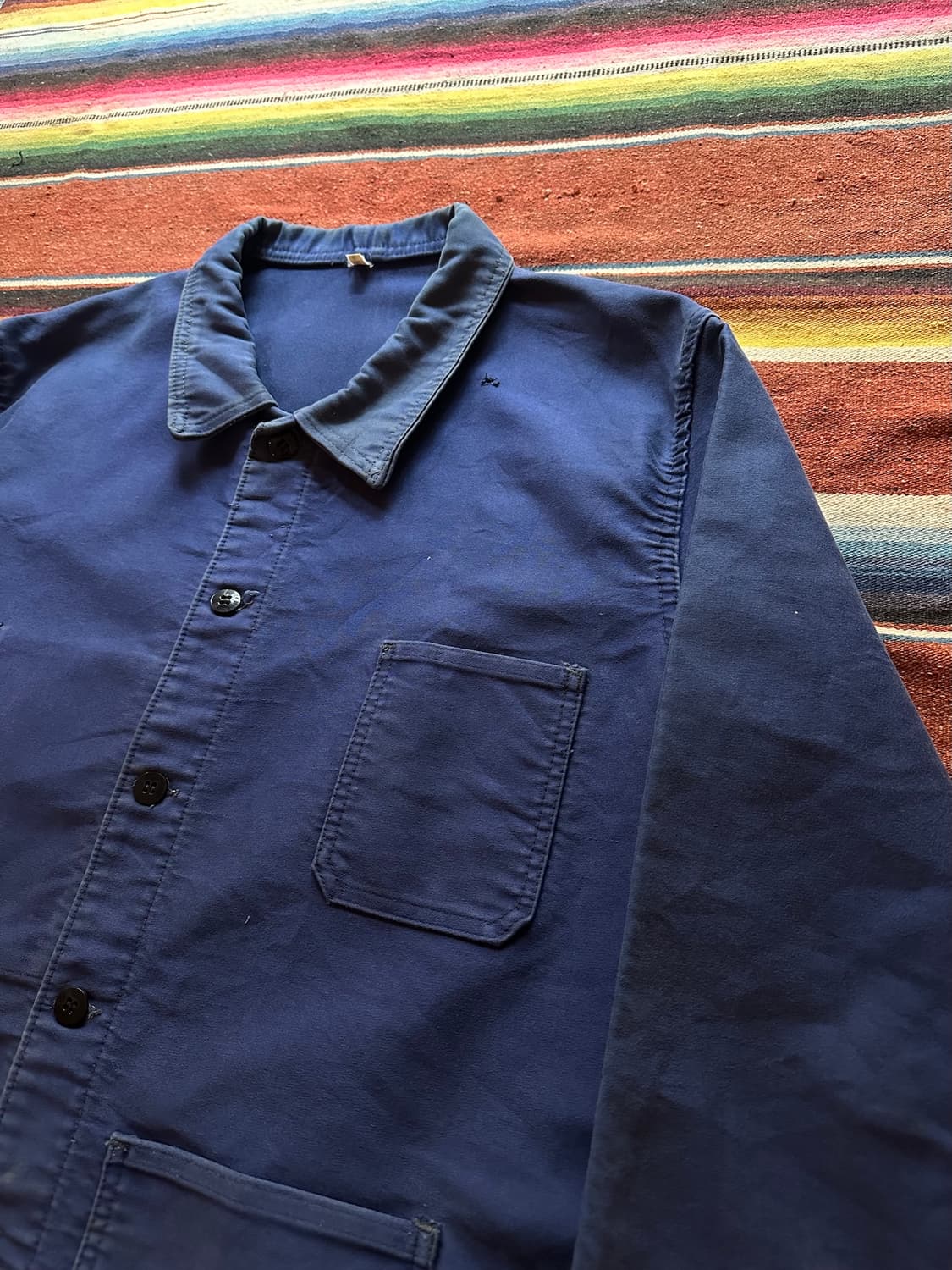 60s 빈티지 프렌치 몰스킨 워크 자켓 상품이미지4