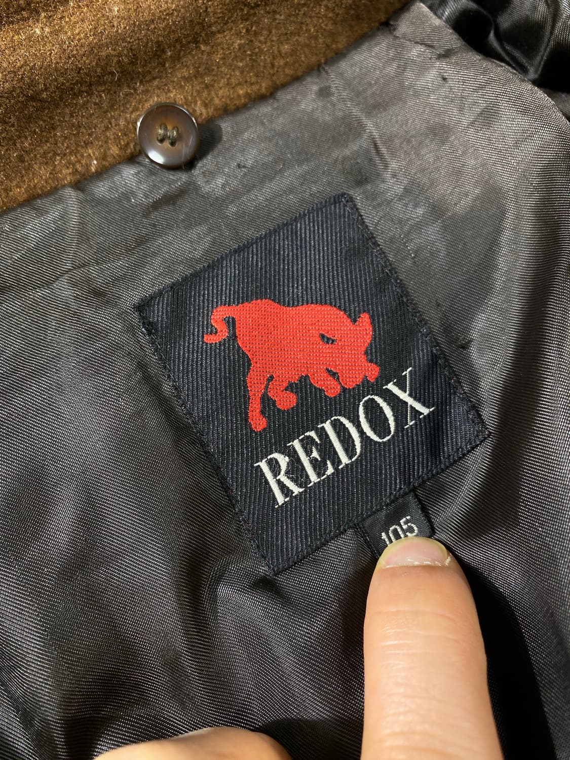 [105] 90s REDOX 레드옥스 브라운 울 레더 블루종 자켓 상품이미지8