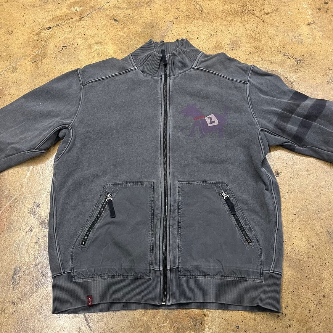 [정품/L] 리바이스 엔지니어드 도그 로고 라인 집업 b18 상품이미지3