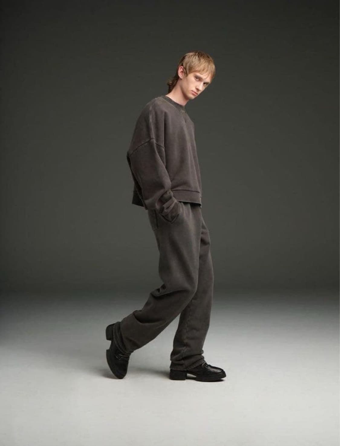 엔타이어스튜디오 박스 크루 워시드 블랙 M 상품이미지2