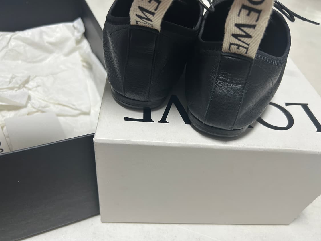 로에베 블랙 레더 더비슈즈 37(240) 상품이미지8