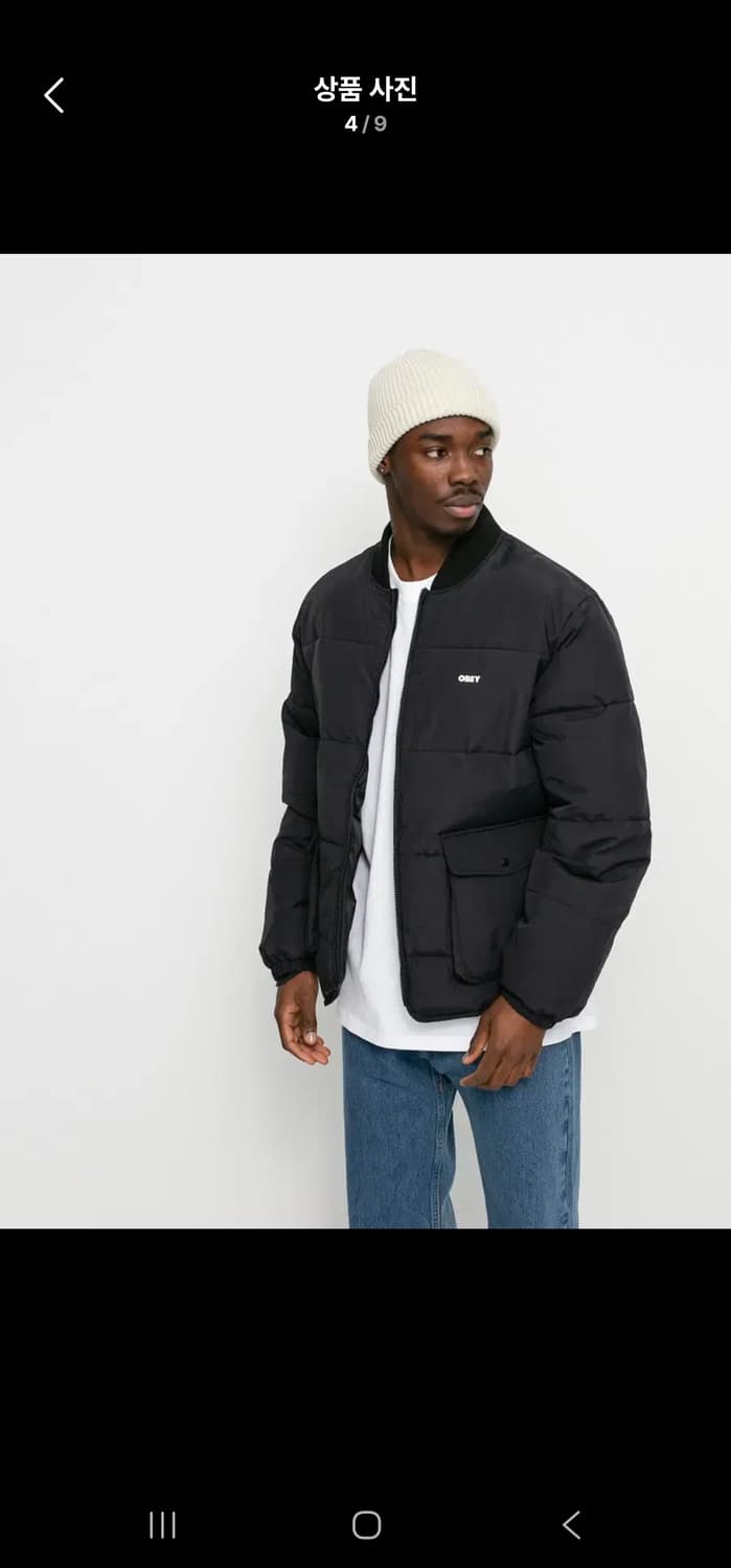 오베이 찰리 블랙 패딩 점퍼 상품이미지1