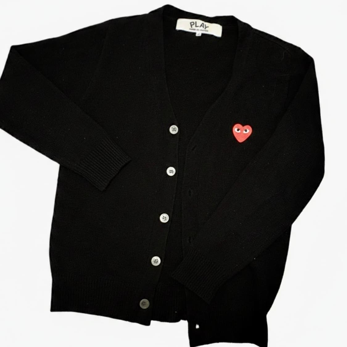 꼼데가르송 PLAY 블랙 여자 가디건 상품이미지1