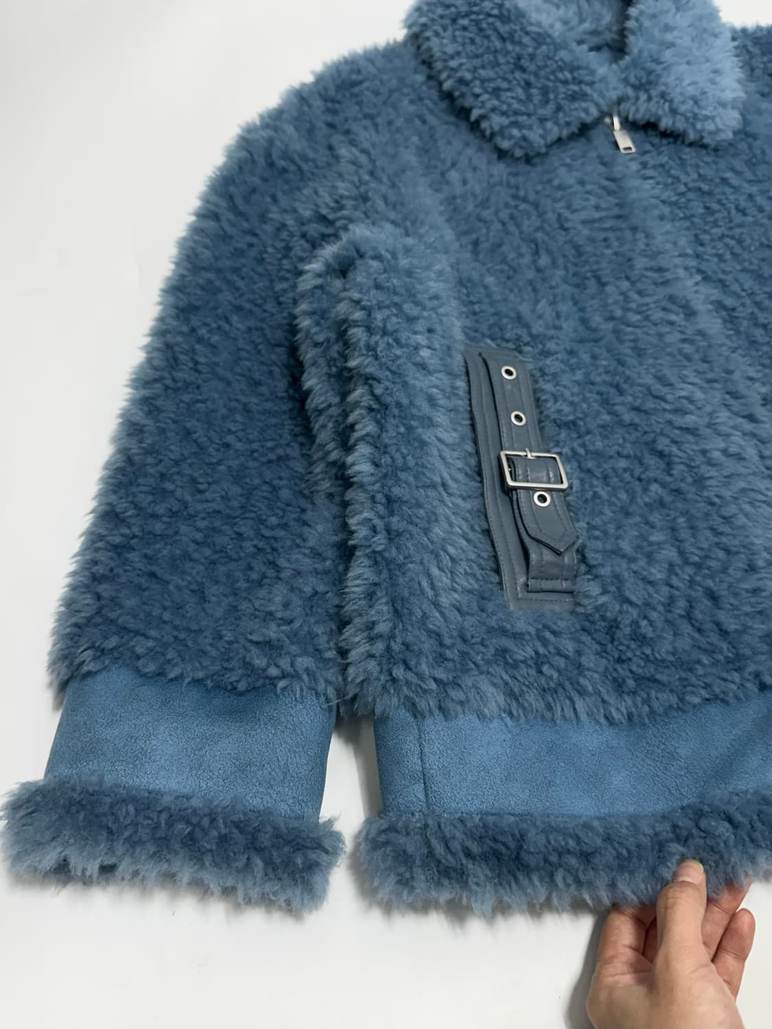 A&D 에이앤디 아뜰리에 호주 양모 컬링 쉬어드 무스탕 자켓 상품이미지5