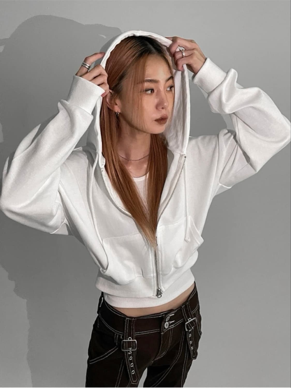 블랙업 멜롯 투웨이 후드집업 상품이미지1