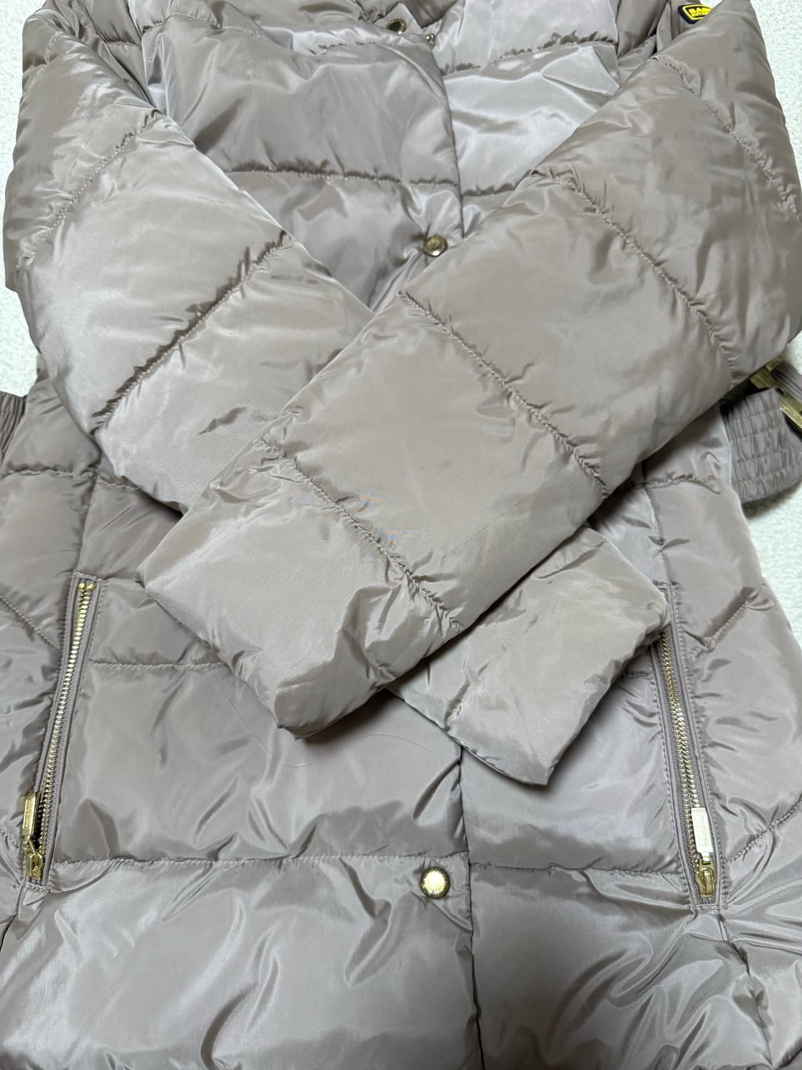 바버 퀄팅 벨트 롱패딩 상품이미지4