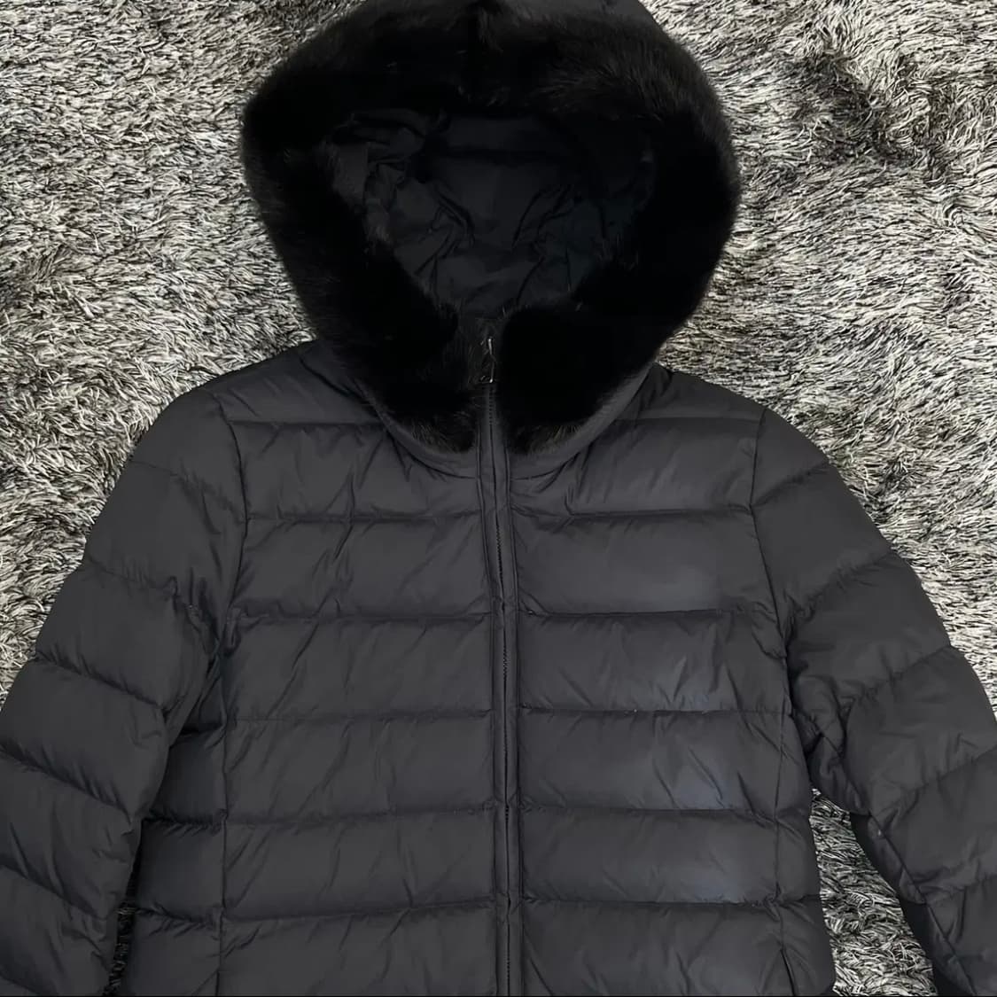 베라왕 밍크 배색 여성 구스다운 롱패딩 (66) 상품이미지2