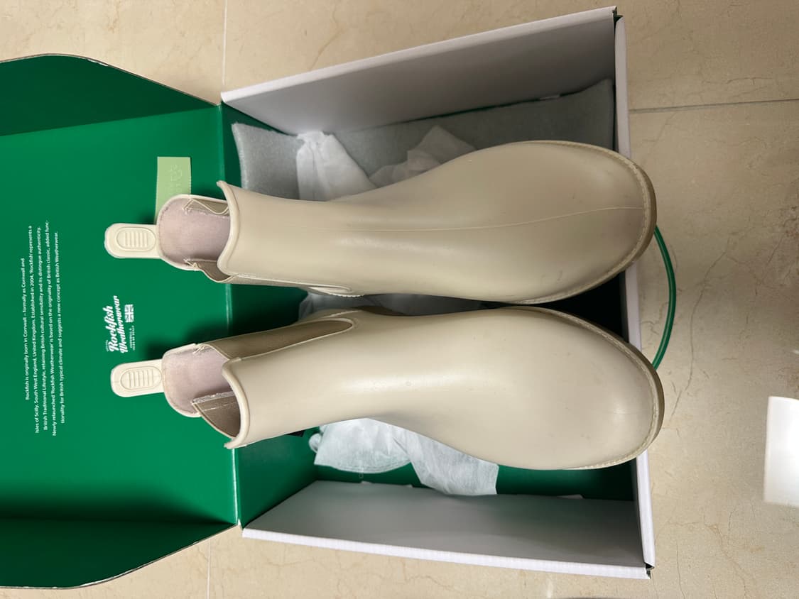 락피쉬웨더웨어 레인부츠 크림컬러 250 + 어쉬 블랙 레인부츠(240) 상품이미지5