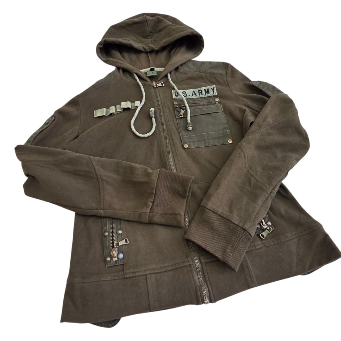 Vintage 빈티지 US Army 후드 집업 상품이미지4