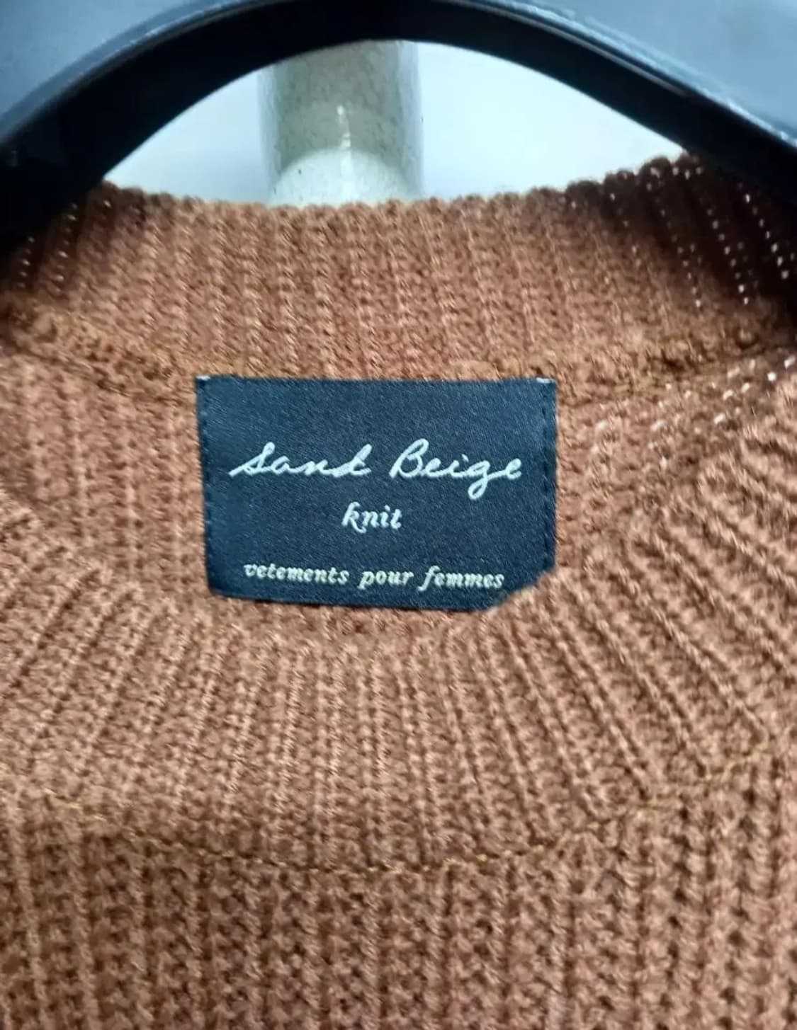 새 샌드베이지 맥시 니트 원피스 F 33-66 상품이미지7