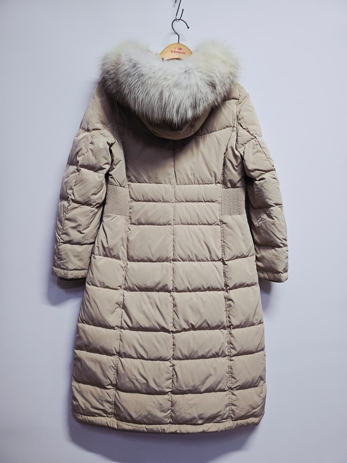 LBL 사가폭스퍼 롱패딩 베이지 상품이미지5