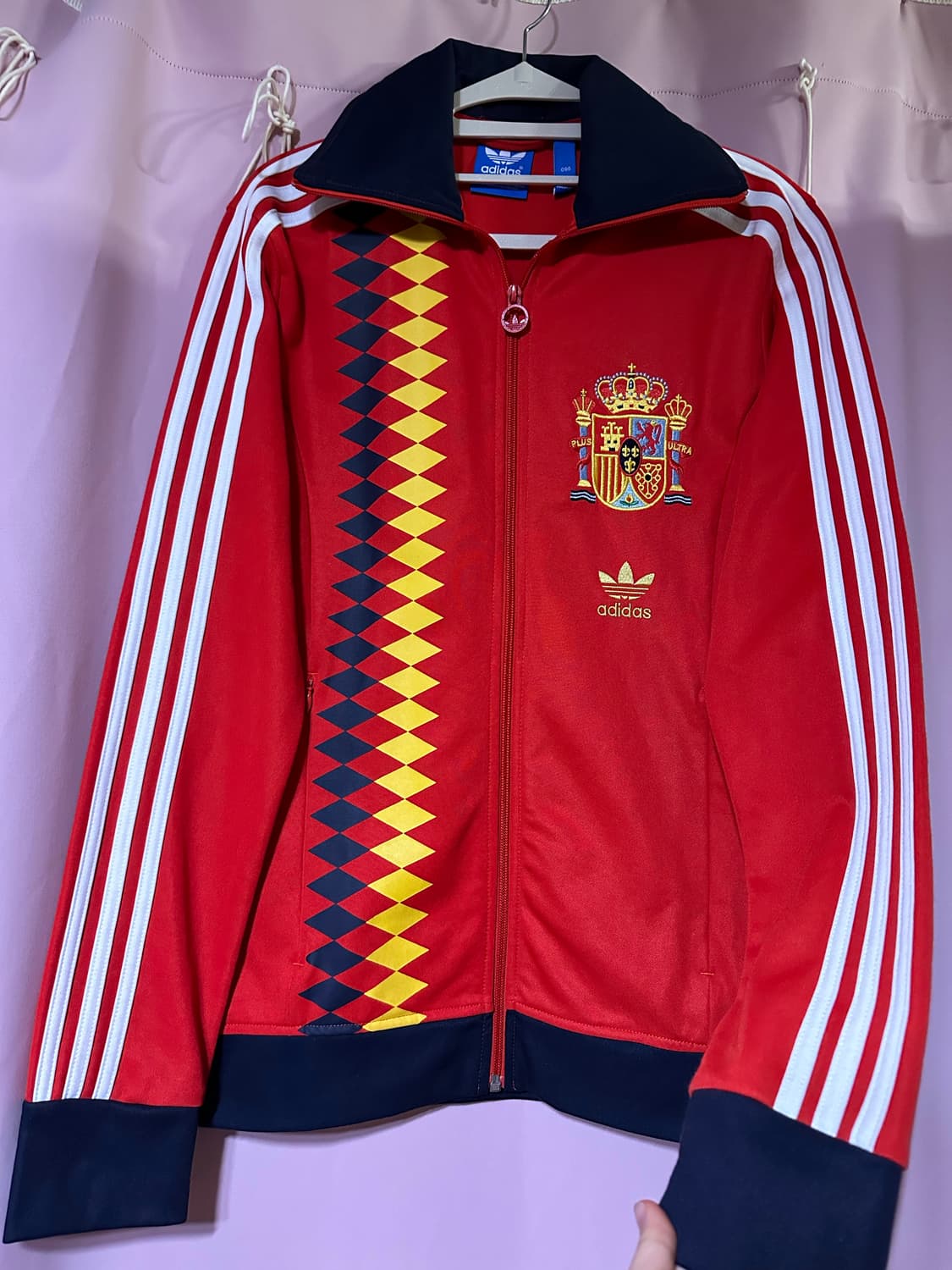 아디다스져지 아디다스 스페인 레드 트랙탑 불꽃져지 아디다스유로파 레드 상품이미지1