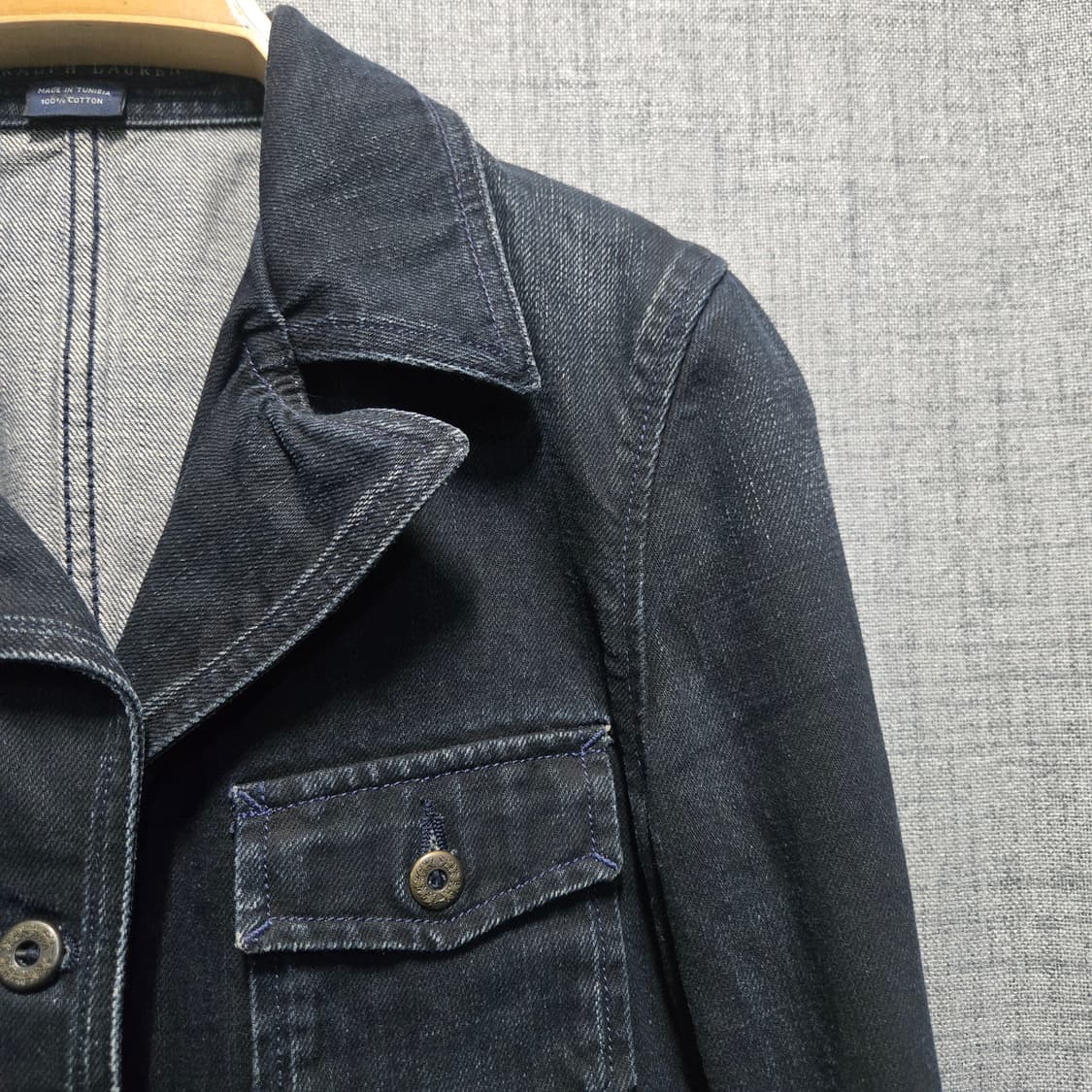 폴로랄프로렌 블랙 빈티지 워싱 데님  자켓  상품이미지3