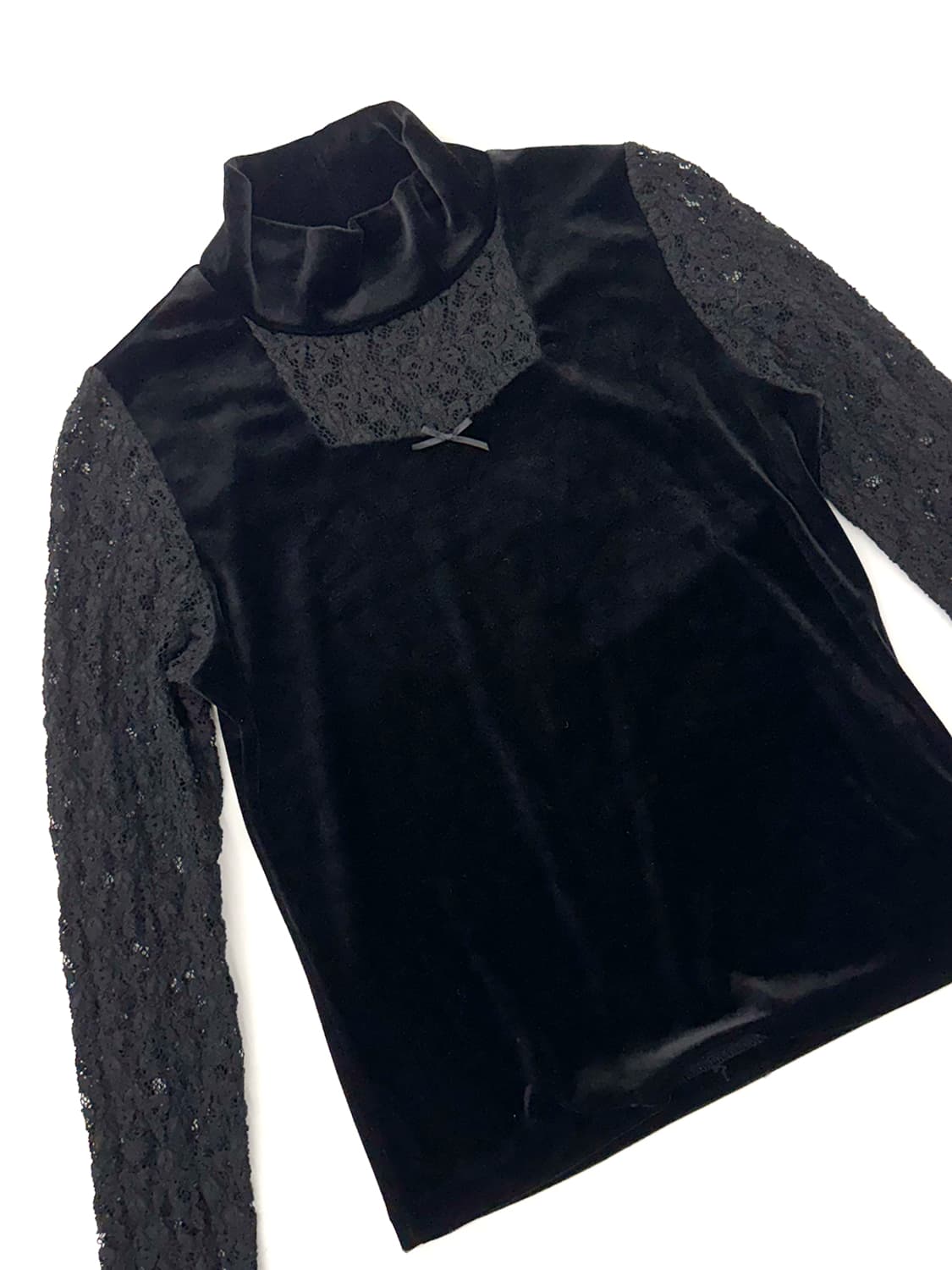 Pink House Velvet Lace Crochet Top/ M 상품이미지3