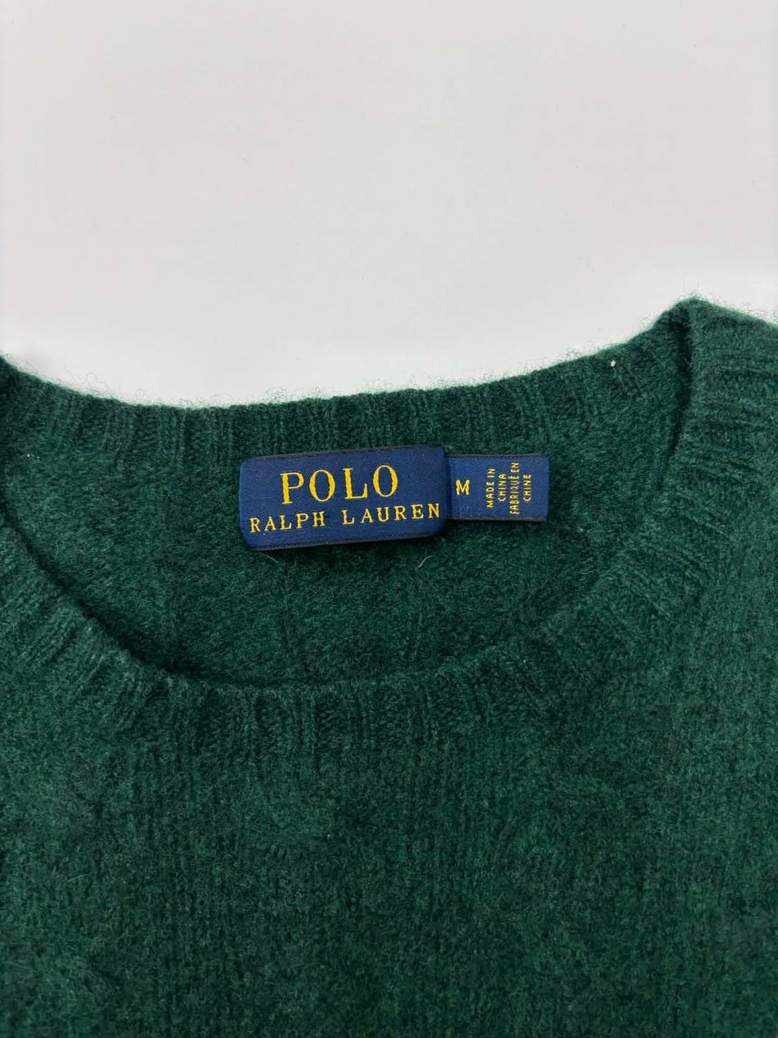 폴로 랄프로렌 신형 딮그린 울 케이블 크루넥 걸즈 니트(M) 상품이미지3