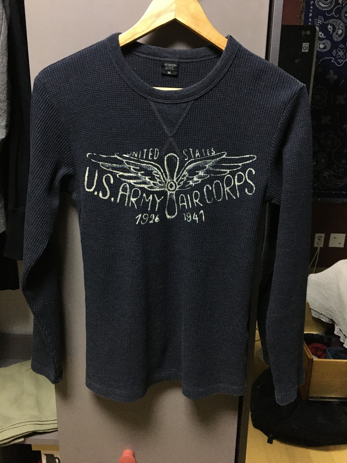 Avirex 와플 롱슬리브 상품이미지1