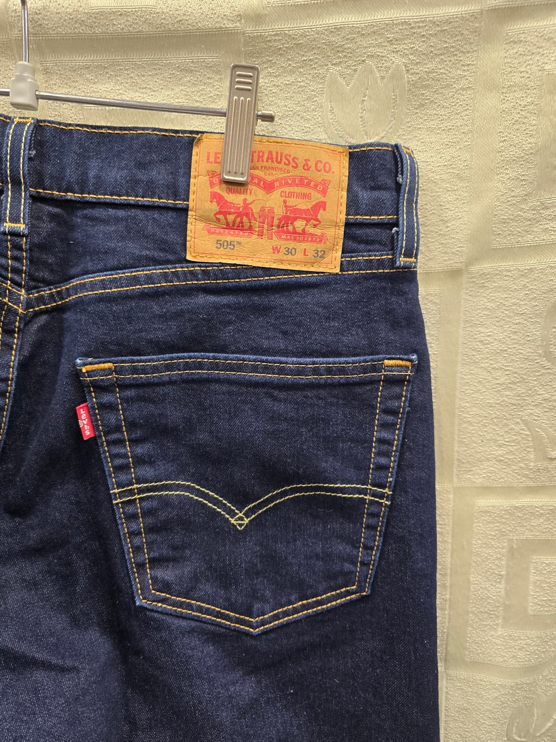 리바이스 505 레귤러핏 진청 데님 29~30 상품이미지6