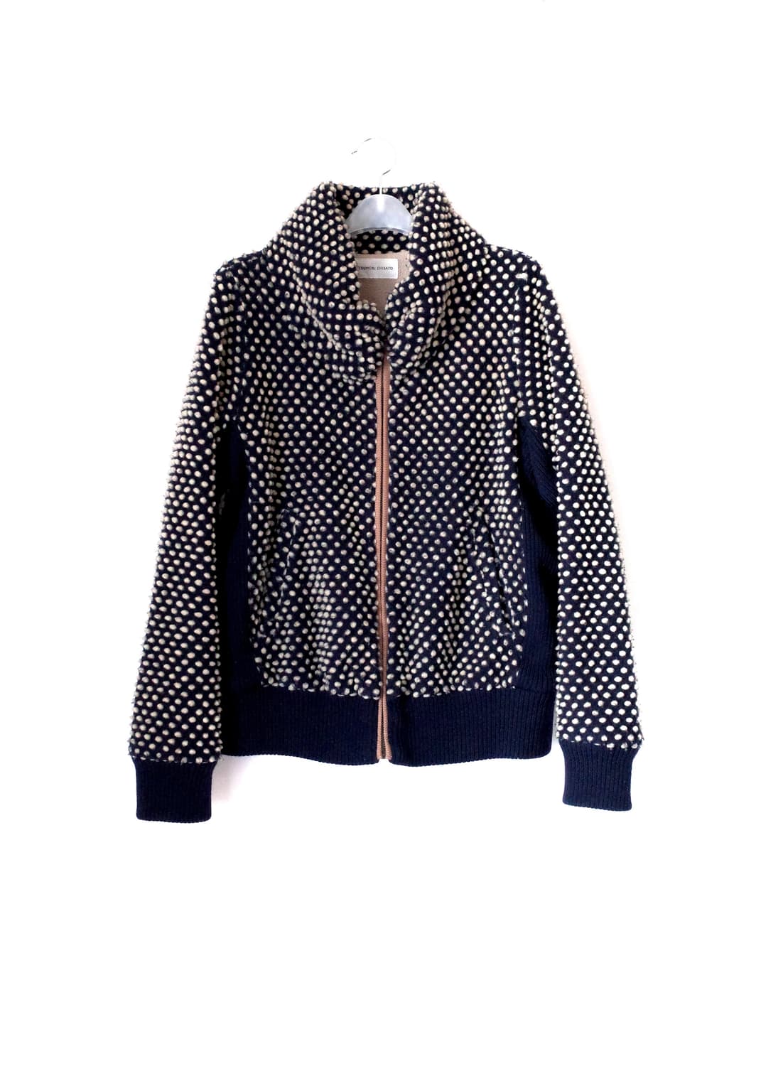 츠모리치사토 도트 플리스 자켓 상품이미지3