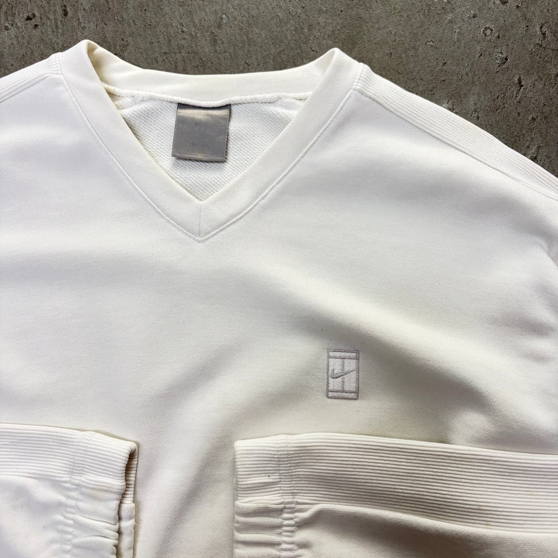 나이키 화이트 브이넥 맨투맨[2229] 상품이미지5