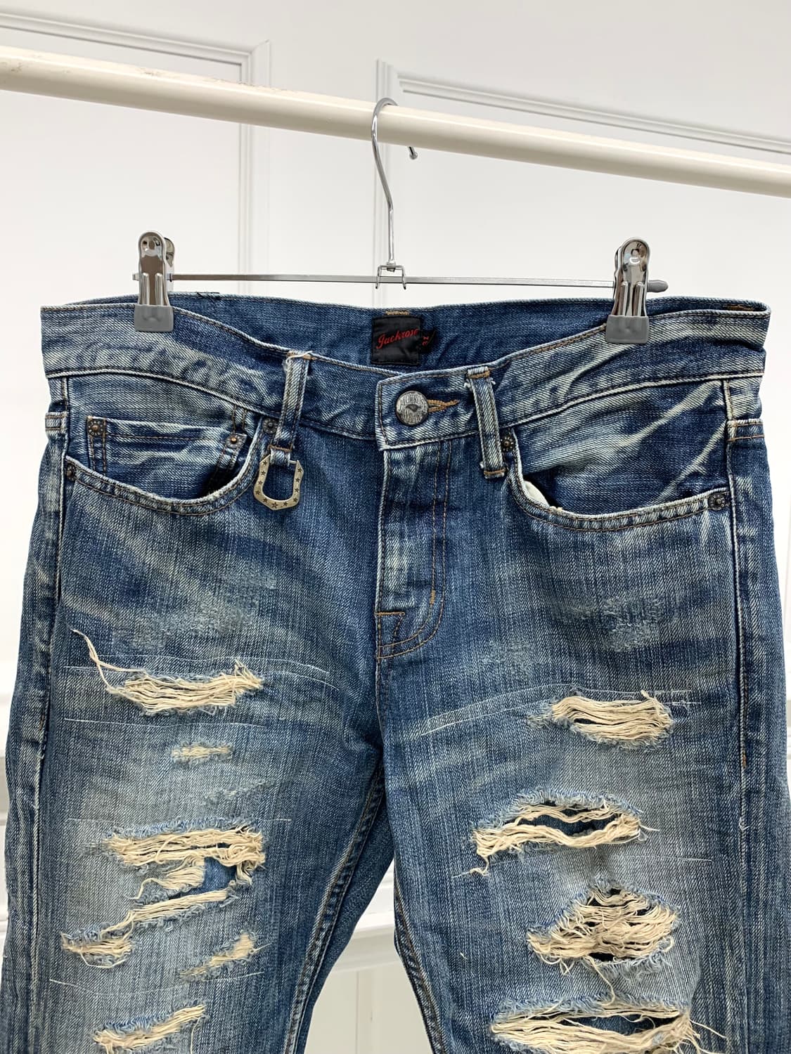 Jack Rose distressed cut denim pants   상품이미지4