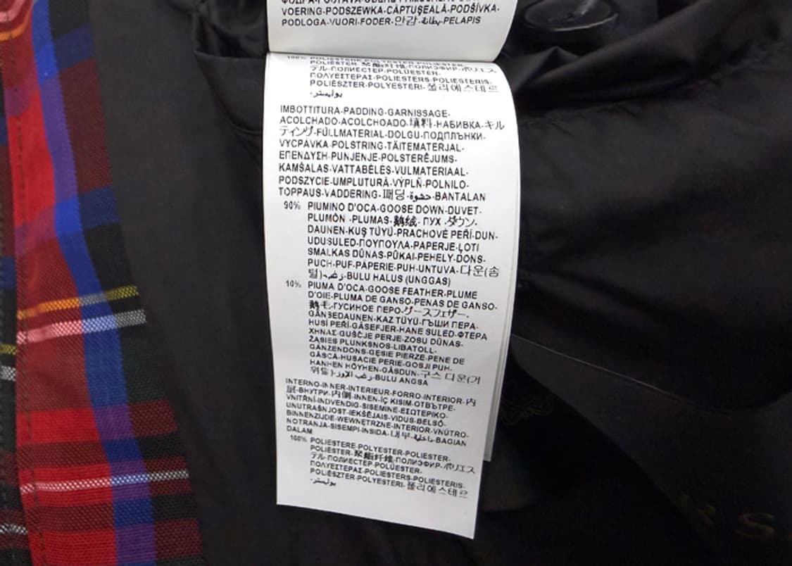 베르사체 체크 푸퍼 구스다운 자켓 상품이미지10