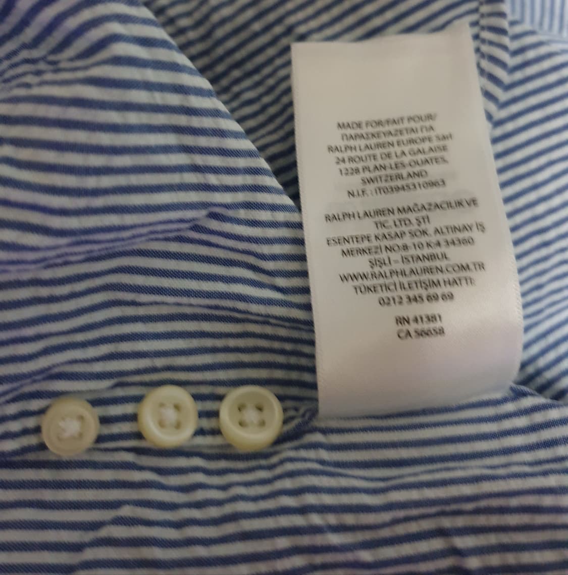 폴로랄프로렌 클래식핏 스트라이프 셔츠 (L) 상품이미지4