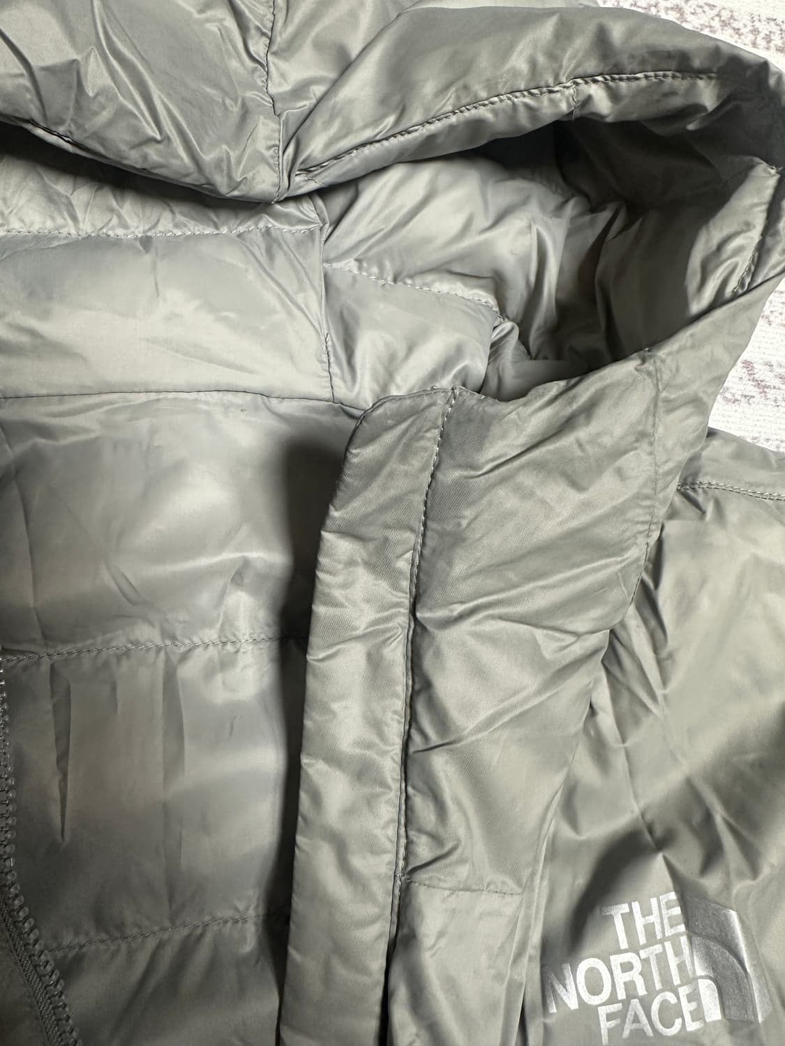 노스페이스 리버시블 경량패딩 그레이 L 상품이미지3