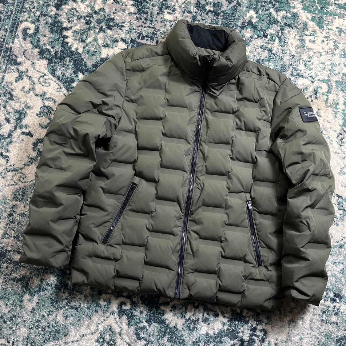Ck 캘빈클라인 퍼포먼스 푸퍼 앰보 패딩 자켓(M) 상품이미지1