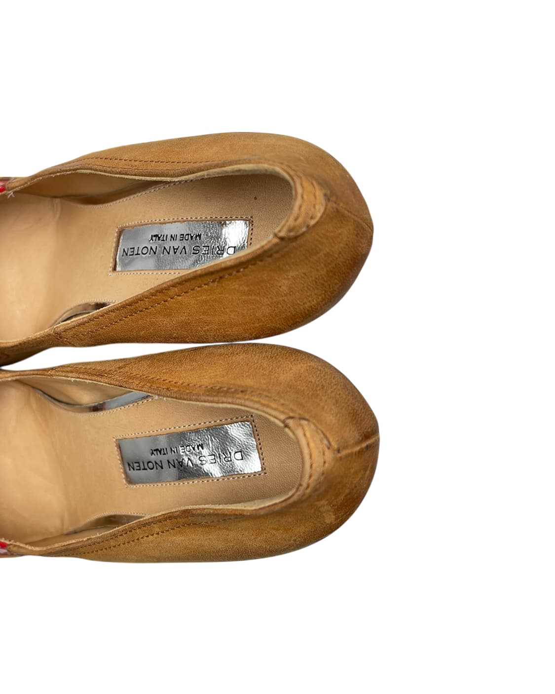 드리스 반 노튼 레드 토 스웨이드 힐 상품이미지10