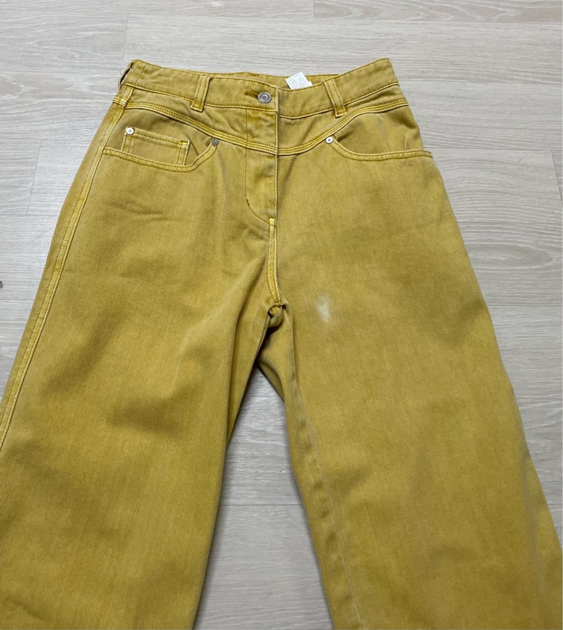 시스템 옐로우 면팬츠 상품이미지4