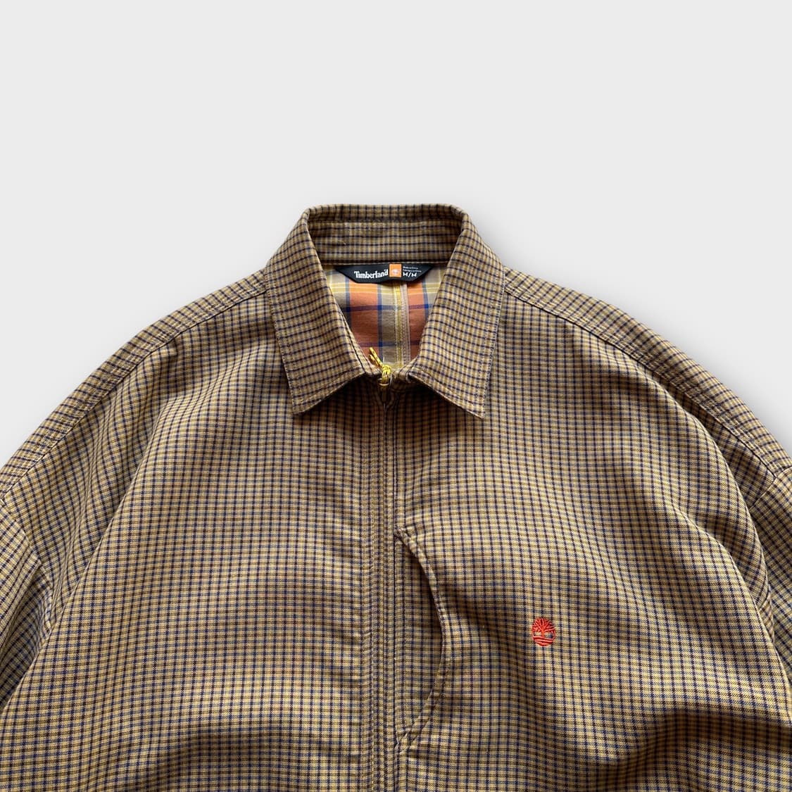 팀버랜드 체크 해링턴 자켓 블루종 상품이미지2