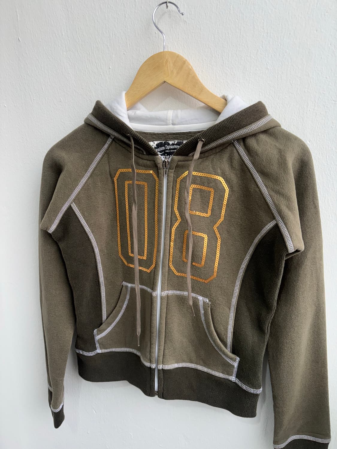 Vintage Khaki Hood Zip-Up 상품이미지2