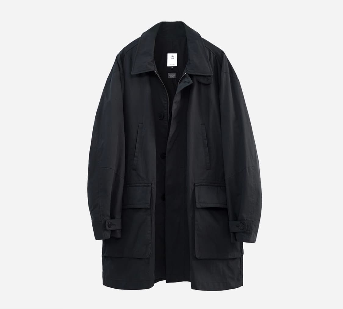 [3] 폴리테루 카코트 초판 워시드 블랙 상품이미지1