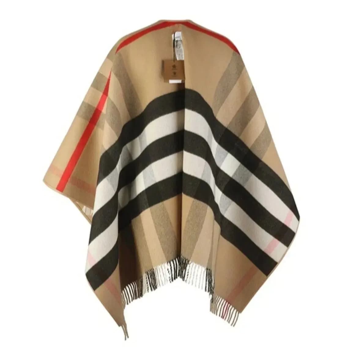 버버리 울 케시미어 케이프 판쵸 상품이미지3