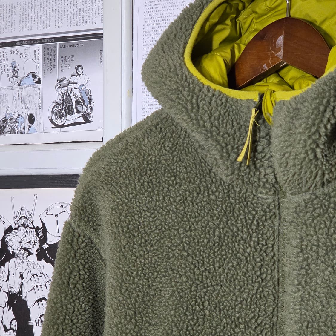 아디다스 카키 리버시블 플리스 후드 점퍼 상품이미지3