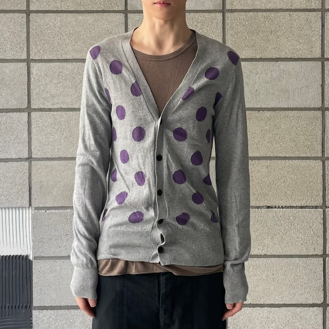존로렌스설리반 도트 패턴 가디건 상품이미지1