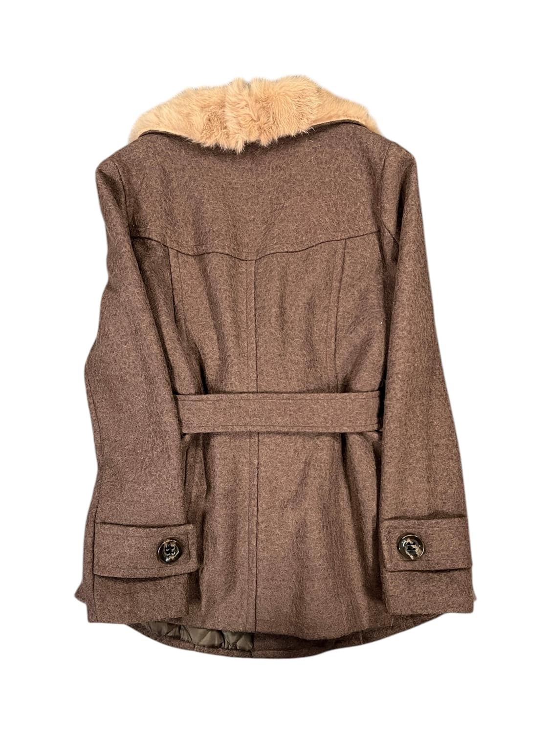 O238 CREATORE 퍼 트리밍 숏 코트 SIZE 66 상품이미지3