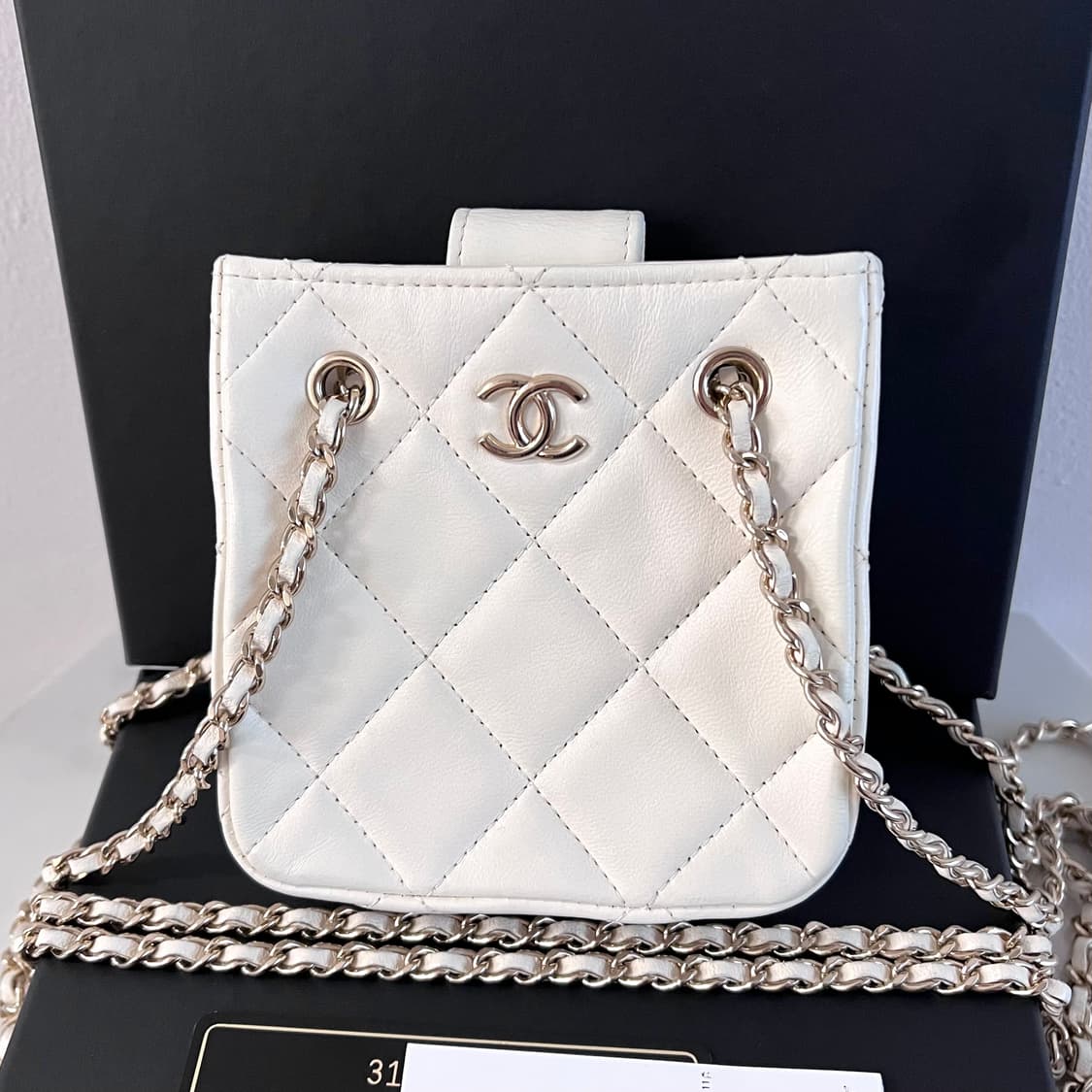 [S급/정품] 샤넬 더블 체인 타이니 샤핑 크로스백 가방 상품이미지2