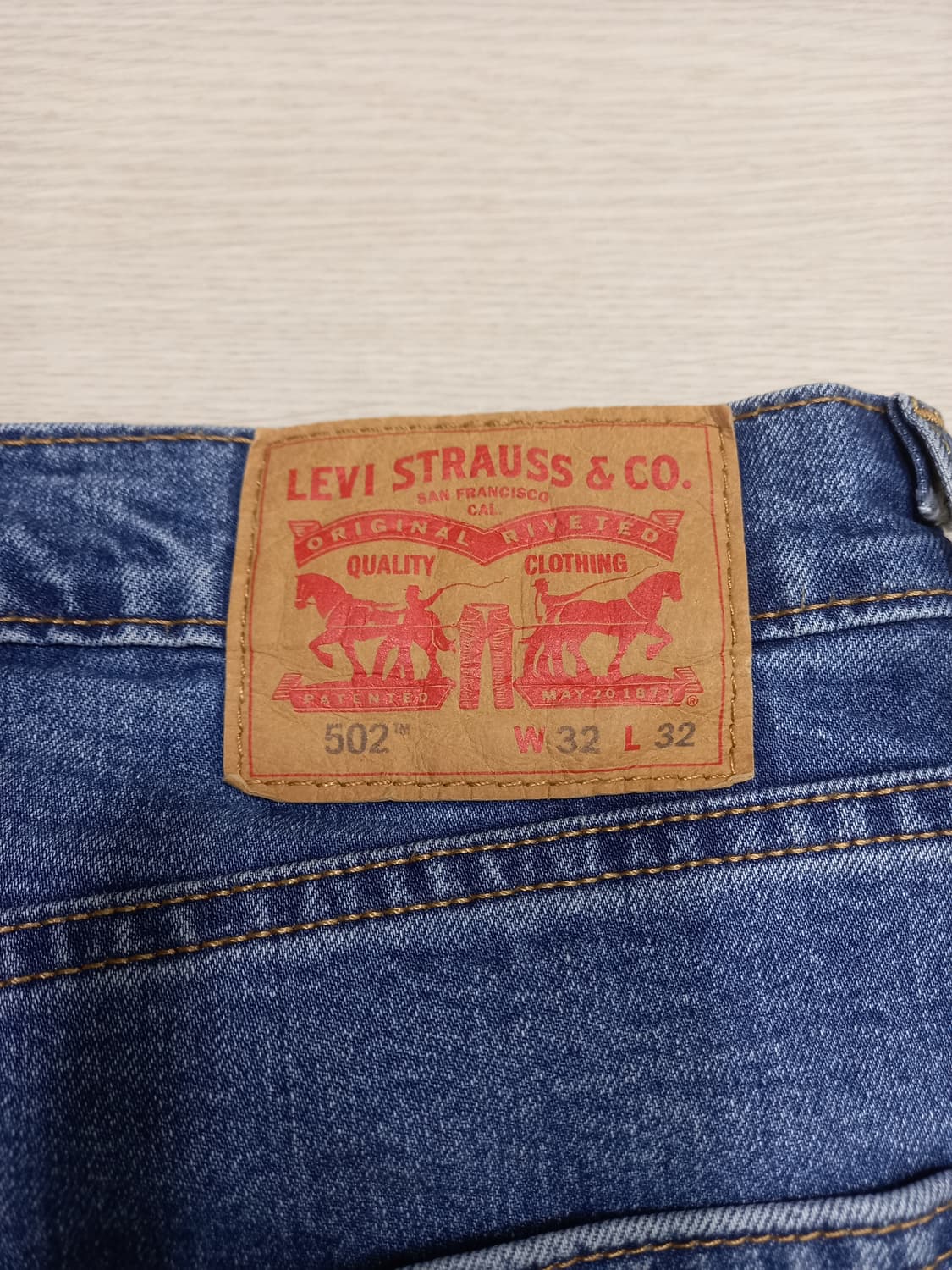 33 리바이스502 warm 워싱 스판 슬림일자진 33-452 상품이미지5